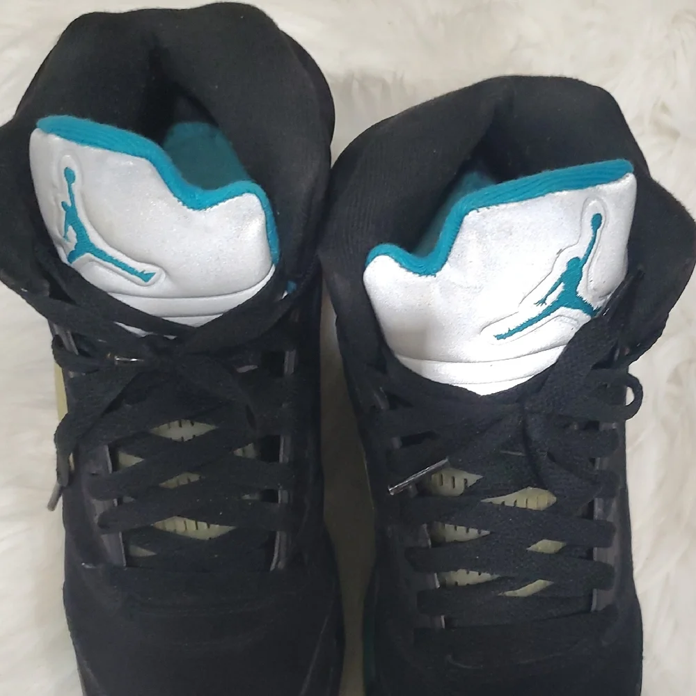 Jordan 5 Retro Aqua Sneakers - Black - Picture 12 of 16